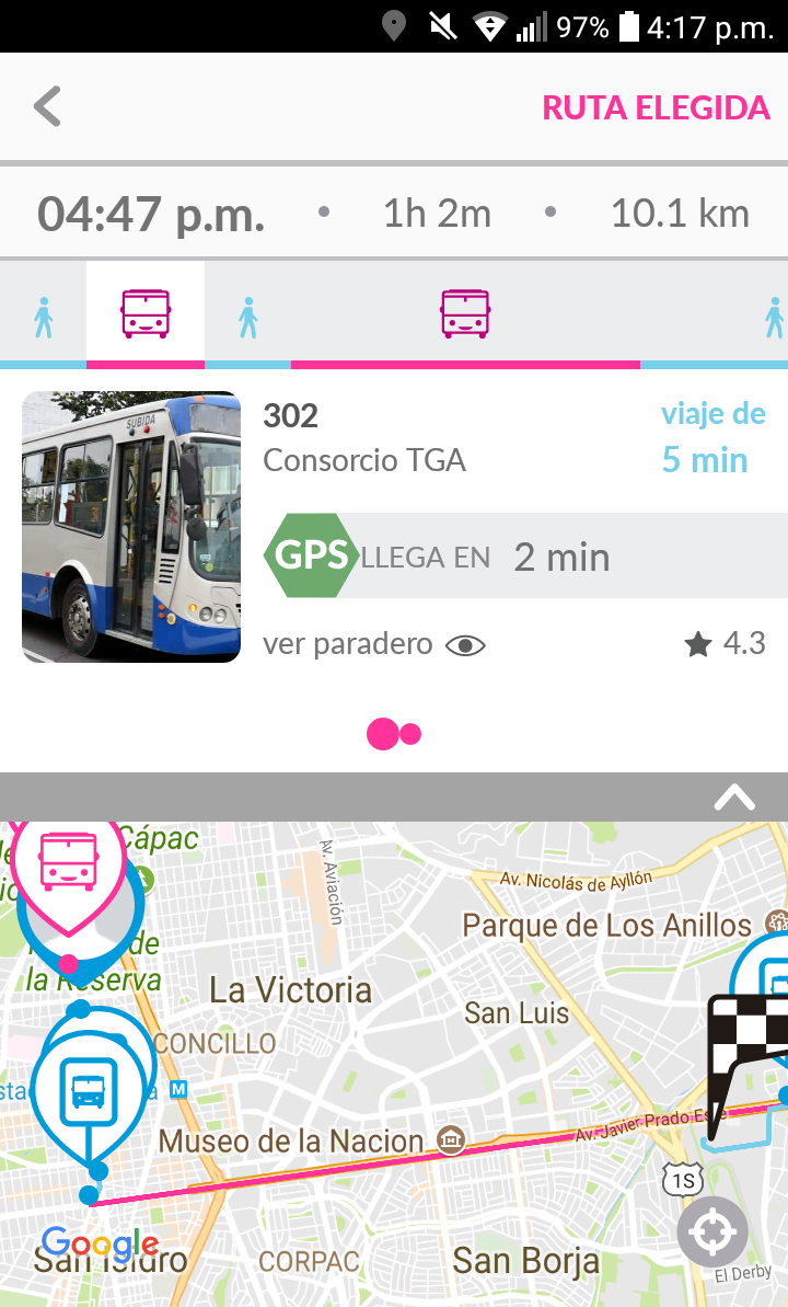 Screenshot of iPhone App